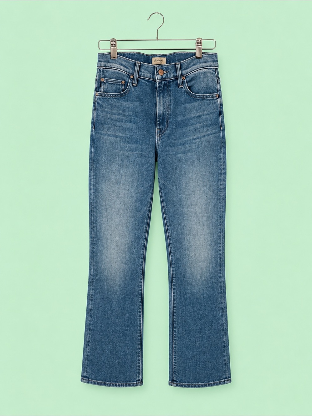 MOTHER Mid-Rise Blue Wide-Leg Jeans Sz 30 NEW!